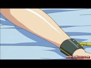 Abgekettet hentai wird schob dildo und allbody burned mit können