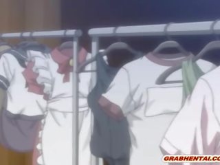 Escravidão hentai enfermeira com a engasgar a chupar peter e deglutição ejaculações