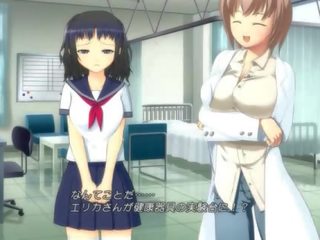 Anime honing in school- uniform masturberen poesje