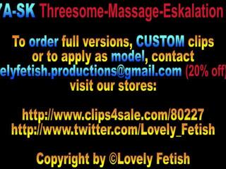 Video 147SK Threesome Massage - part I - 11:00min, Sale:$10