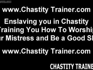 You Need to be Punished with a Chastity Device: HD x rated clip video b4